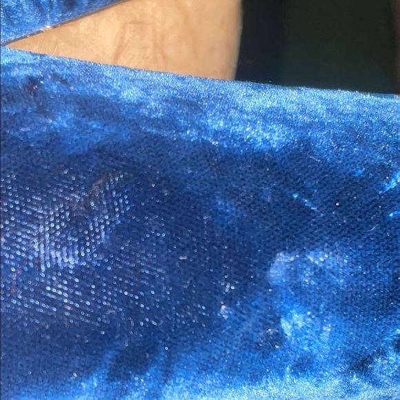 Ann Taylor Women's Blue Velvet Heels - Picture 6 of 6